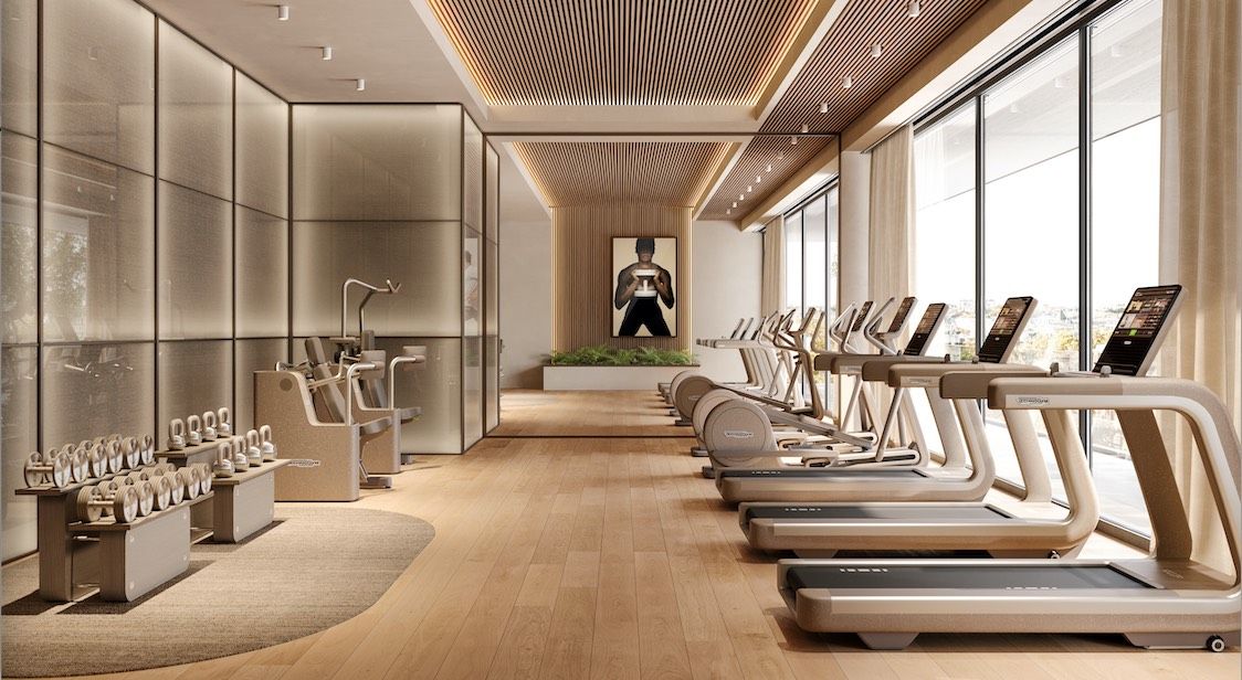 Estudio boutique de pilates con luz cálida — proyecto fitness premium